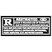 Restricted R Rated Tactical PVC Morale Patch - Perfect Hook Backed Patches to be Added to Uniforms, Jackets, Backpacks - by Patch Panel
