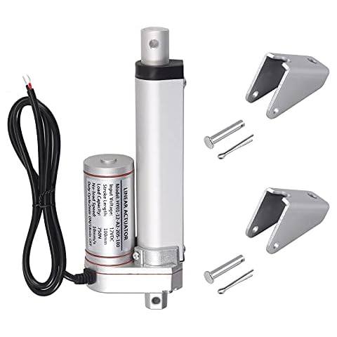 AUTOUTLET Actuador Lineal Motor DC 12V 750N con Soportes Cover