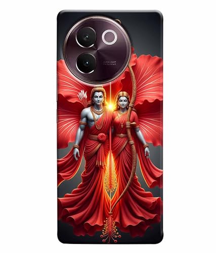 Image of Lord Ram with Sita MATA Printed Hard Back Case Cover & Compatible for Vivo V30E 5G | V2339 (Multicolor) - D1806