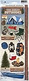Paper House Productions STCX-0123E Cardstock Stickers, Camping 2 (6-Pack)