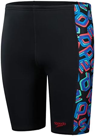 Speedo Allover Panel II Jammer Garçon - Maillot De Bain Entraînement Avec Panneaux Imprimés