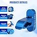 Kingson Magnetic Golf Holder Clip for Golf Cart Aluminum Alloy Stand Clip Hold 30-60 Rings Golf Gifts for Golfers (Bleu)