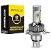 AMOLUO Ampoule H4 LED Moto Phare Sans Ventilateur 25W 2600LM - Kit Conversion HS1/9003 6000K Blanc Xénon