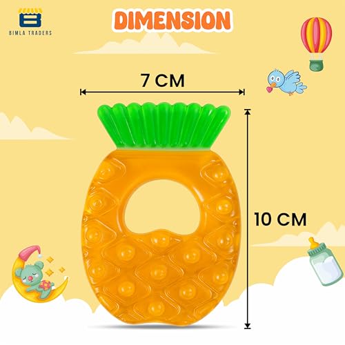 Image of Baby Water Filled Silicone Cooling Teether | Soft Teething Toy for Babies | Soothes Gums and Easy to Grip | Non-Toxic Food Grade Bpa-Free for Toddlers, Infants | Design May Vary (Pack of 1)