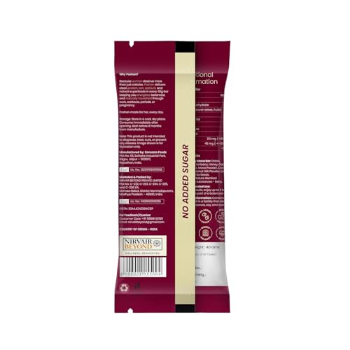 Image of POSHAN Women's Nutrition Berryblast Protein Bar, 40 g | 8g Protein with 4G Fiber |No Added Sugar, 100% Vegetarian & Gluten-Free| Made with Dates, Ragi and Superfoods|No Trans Fat |Pack of 3