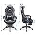 immagine 5SONGMICS Sedia da Ufficio con Sedile Largo, Altezza Regolabile, Design Ergonomico OBG77BG
