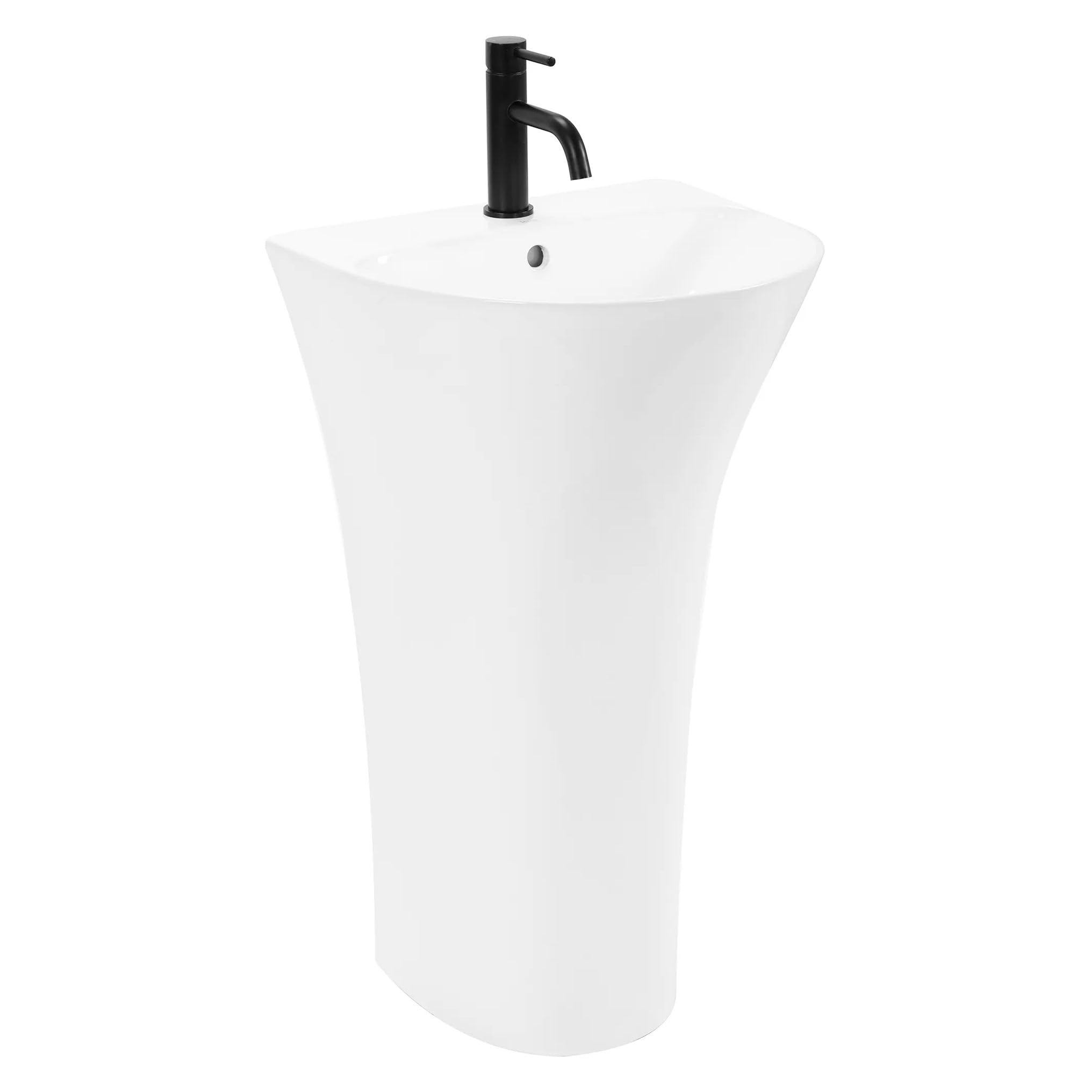 Rea - Lavabo Freestanding Rita Slim Lavabo Bagno Autoportante Freestanding 48 X 42 X 83,5 cm In Ceramica (Bianco)