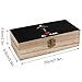 ALL MY AIRPLANE Wooden Storage Boxes Vintage Jewelry Organizer Locked Keepsake Box with Lid