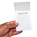 Zelica Magnetic Business Card To-Do List Notepads | Refrigerator Magnet Note pad with Business Card Adhesive (25 Pack)