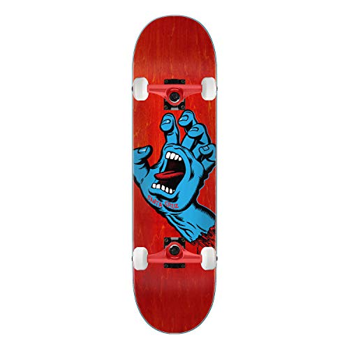 Santa Cruz Skateboard Assembly Screaming Hand Red 8.0' x 31.6' Complete