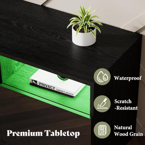 Image of AMERLIFE 70 inch Fireplace TV Stand with 36 inch Electric Fireplace