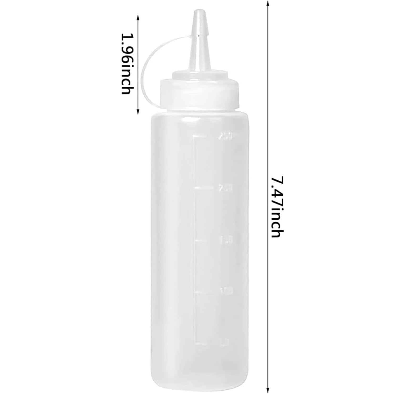 Fizzix 2pcs Plastic Squeeze Condiment Bottles | Leak-Proof, Reusable | Perfect for Sauces, Dressings - Image 2