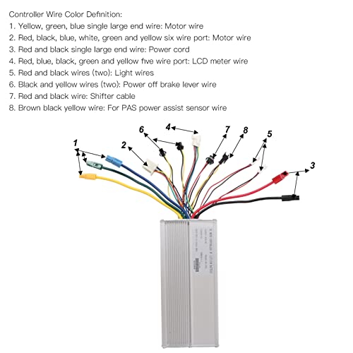 VGEBY Kit de conversão de bicicleta elétrica de 50 cm, roda traseira de 48 V 1500 W, kit de motor de