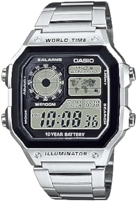Casio Men's Digital Dial Stainless Steel