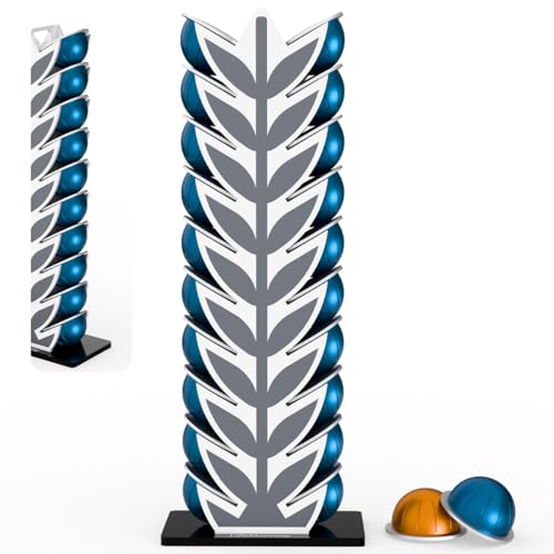 Image of Coffee Pod Holder Stand for Nespresso Vertuoline Capsules，20 Pods Organization Storage - Ideal for Small Kichen Counter and Coffee Bars