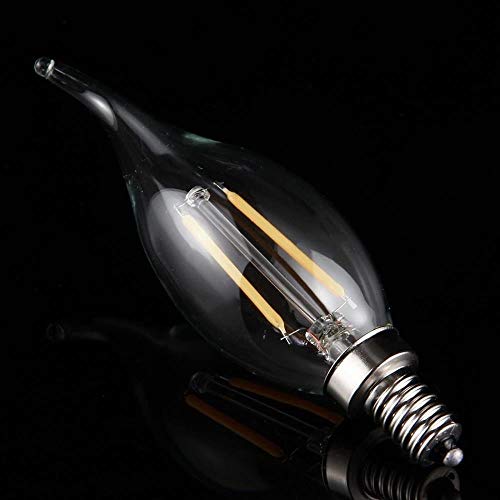 Ampoule E14 LED bougie vis filament tungstène 6W haute qualité
