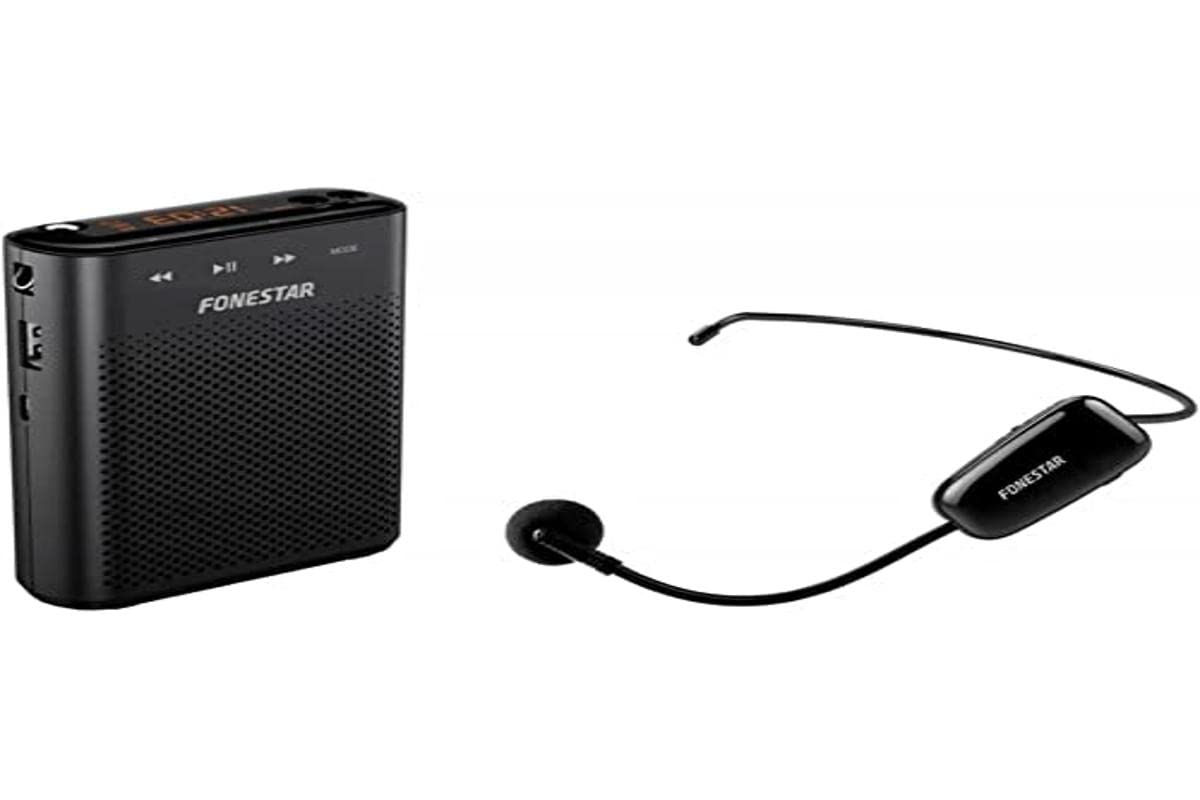 Enceinte amplificateur Portable avec Microphone sans Fil (Haute Puissance 30 W Max) USB/Microsd/MP3 Haute voix-W30. Spécialement indiqué pour Les Enseignants et Les Petits Groupes
