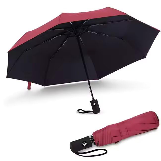 Homeybiz Travel Windproof Automatic Umbrella big size for men, Umbrella for girls, Umbrellas for rain,Windproof Umberalla ...