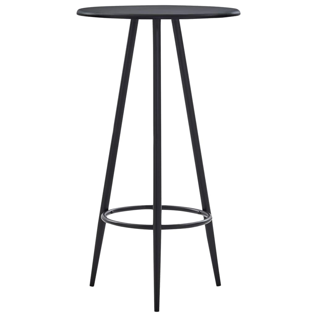 vidaXL Mesa Alta de Cocina MDF Hogar Jardín Salón Bar Comedor Bricolaje Decoración Diseño Estilo Mobiliario Muebles Bufete Tablero 60x107,5 cm Negro