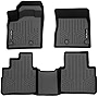 SMARTLINER Custom Fit All Weather Black 2 Row Floor Mat Liner Set Compatible with 2021-2023 Nissan Rogue (No Sport Models)