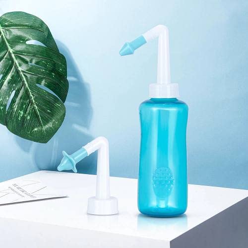 Higienizador Nasal 300ml Cor Rosa Previne Rinite Sinusite e Alergias para Adultos e Crianças