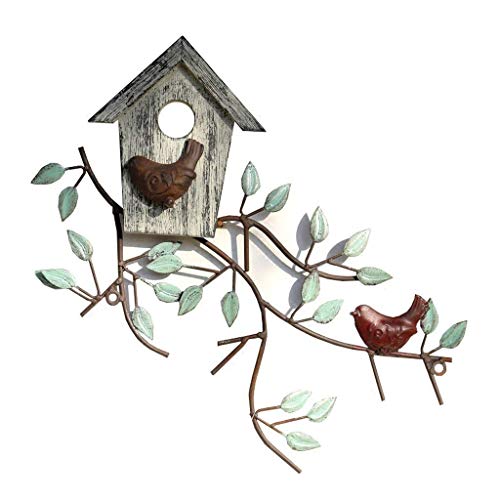 Maison d'oiseau décorative en fer forgé, cadeau de créateur original - 2