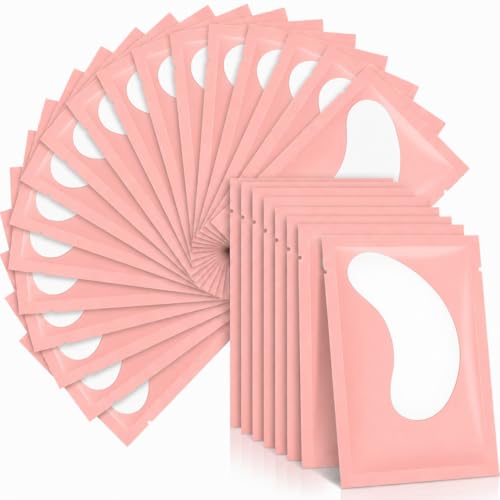 Eye Pads for Eyelash Extension 50 Pairs Hydrogel Eye Gel Pads Collagen Under Eyes Gel Pads Patch Lint Free Eyelash Patches for Eyelash Perming Tinting Pro Salon and Individual Eyelash Extension