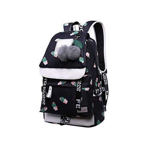 Backpacks For School Bags Girls Feathers Print Schoolbag Backpack Bag Laptop Backpack,C8
