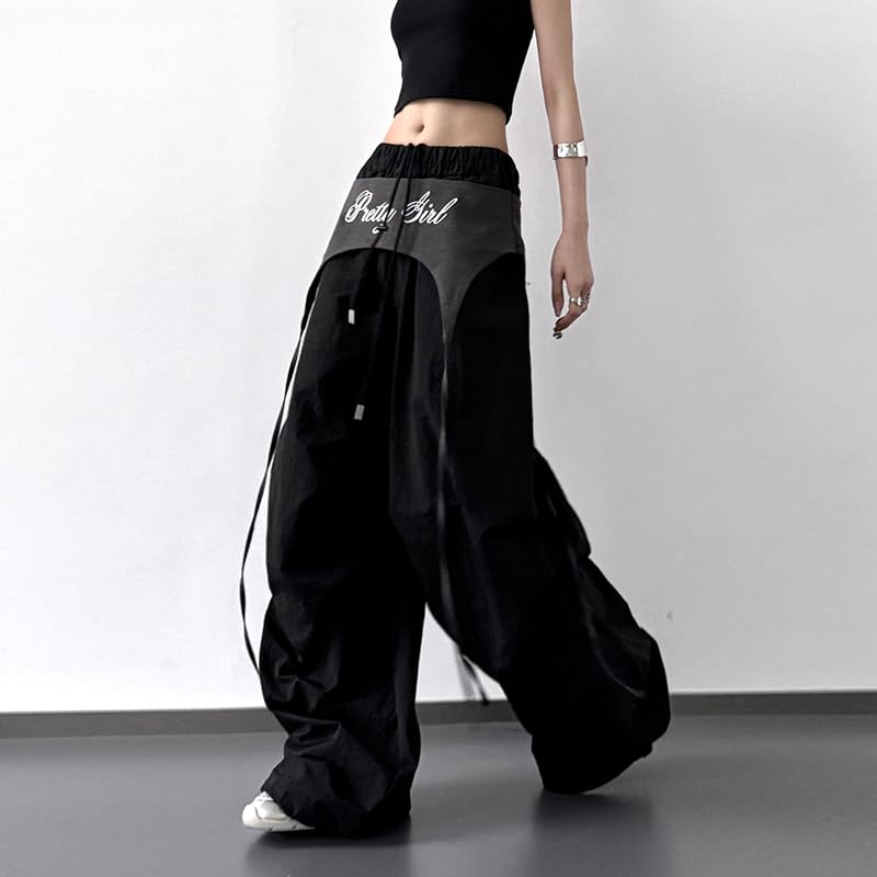 Women's Cargo Pants Vintage Joggers - 90s Y2K Streetwear Baggy Trousers Camo Utility Joggers Wide Leg Hip Hop Pants3