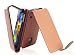 Produktbild Cadorabo Hülle für Samsung Galaxy S5 / S5 NEO in KAKAO BRAUN - Handyhülle im Flip Design aus glattem Kunstleder - Case Cover Schutzhülle Etui Tasche Book Klapp Style