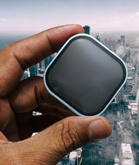 Image of FabeKee Tempered Glass Camera Lens Protector For 9H Hardness, Full Coverage Anti Scratch Camera Metal Ring (For realme 16 pro plus /Blue)