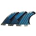 Surfing Fins 3Pcs Surfboard Tail Fin Surfing Accessories Surfing Tail Rudder G5 Surfboard Fin (Color : Blue, Size : G5)