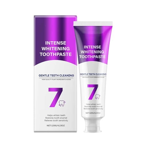 SP-6 Zahnpasta & 7-Pro Intensive Zahnaufhellung Zahnpasta Intense Whitening Zahnpasta 6 Probiotika für Zahnaufhellung Frischer Atem Gesundes Zahnfleisch Für Empfindliche Zähne (120g B)