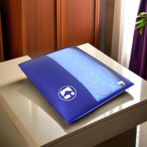 Image of Kuber Industries (Pack of 3) Waterproof Clothes Organizer | Saree & Dress Organizer For Wardrobe | Parachute Travel Storage Bag | Blue