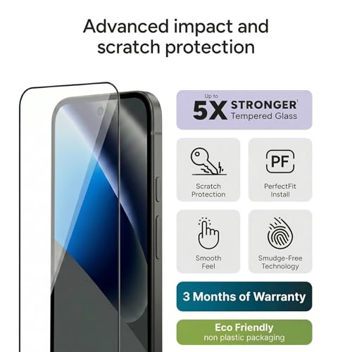 Image of CaseCandy - (Pack 2) Tempered Glass Screen Protector Guard for Google Pixel 9A / Pixel 10A (6.3 inch Screen Size) - 9H Hardness, Military Grade, Anti-Static, Easy Installation Kit - Fingerprint Working