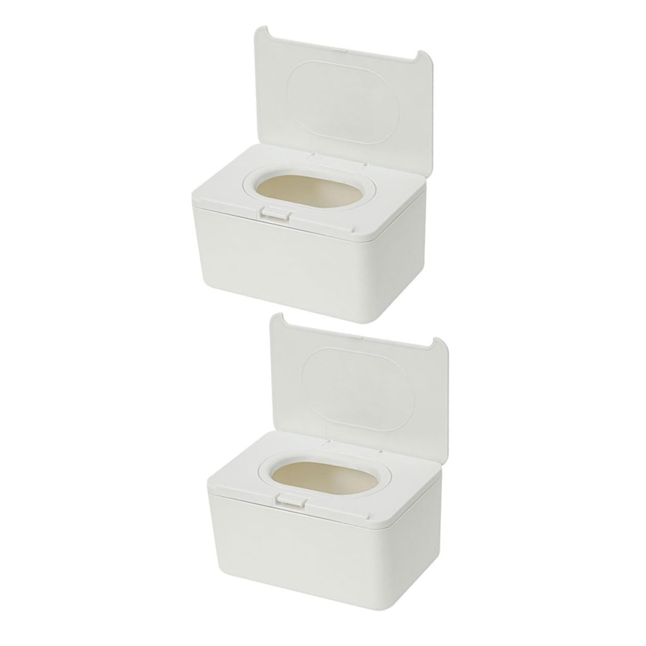 VANZACK 2 Stück Feuchttuchbox Nachfüllbarer Wipe Holder Wasserdichter Wipes Spender Für Babyfeuchttücher Praktisch Robust Für Zuhause Und Unterwegs