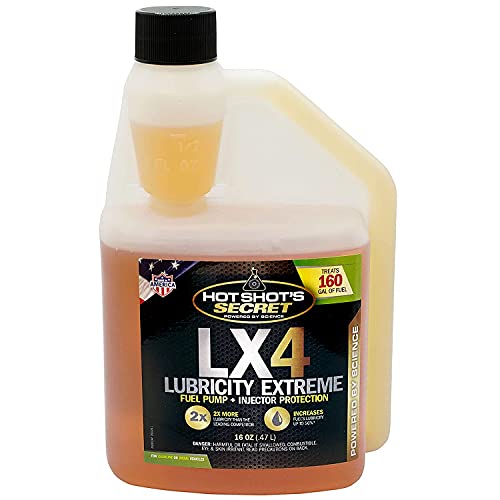 Hot Shots Secret Lx4 Lubricity Extreme – Fuel System Protection – Lubricates And Protects Fuel Pump And Injectors – Prevents Wear And Damage – For Gasoline Or Diesel Engines – 16 Oz #TOP18