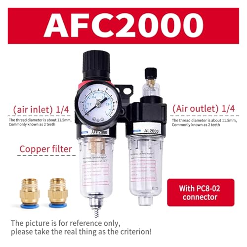 Filtre régulateur AFC2000 G1/4 pour compresseur d'air - 2