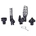 7PCS Drain Cleaner Combination Cutter Head Set,16mm Manganese Steel Spring Automatic Locking Drain Dredging Cutter Head Accessories for Drain Cleaning Machines