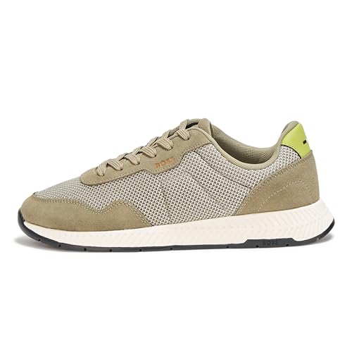 Image of BOSS Men's Leather Mix Low Top Sneaker
