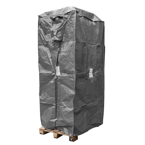 Pallet Cover Tarp Bag Heavy Duty Protecting Storage Cargo Protector 200gsm Waterproof Industrial Secure Ventilated Reusable Strong (M (1.3M X 1.1M X H2.2M))