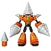 Jakks Pacific Fully Charged â€“ Deluxe Drill Man Articulated Action Figure with Spinning Drills and Drill Man Buster Accessory (to swap onto the Mega Man figure)! Based on the new show!