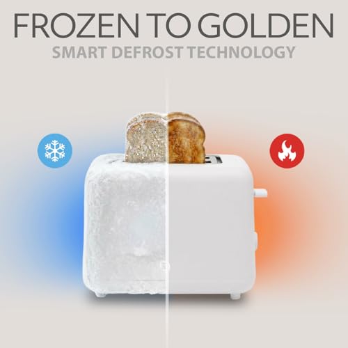 Image of WILLOW Eco Series 2-Slice Toaster, Extra-Wide Slots for Bagels & Artisan Bread, 6 Shade Browning Settings, High-Lift Toast Boost, Removable Crumb Tray, Cancel /Defrost Buttons, Toaster 2 Slice