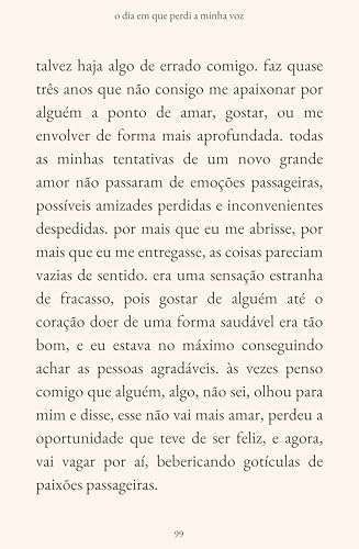 o dia em que perdi a minha voz