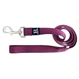 Picture of Hamilton Single Thick Deluxe Nylon Dog Leash with Swivel Snap, 1" by 6' Long, Wine