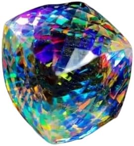 A+ 105.1 Ct Natural Mystic Topaz Rainbow Color cube Certified Loose Gemstone