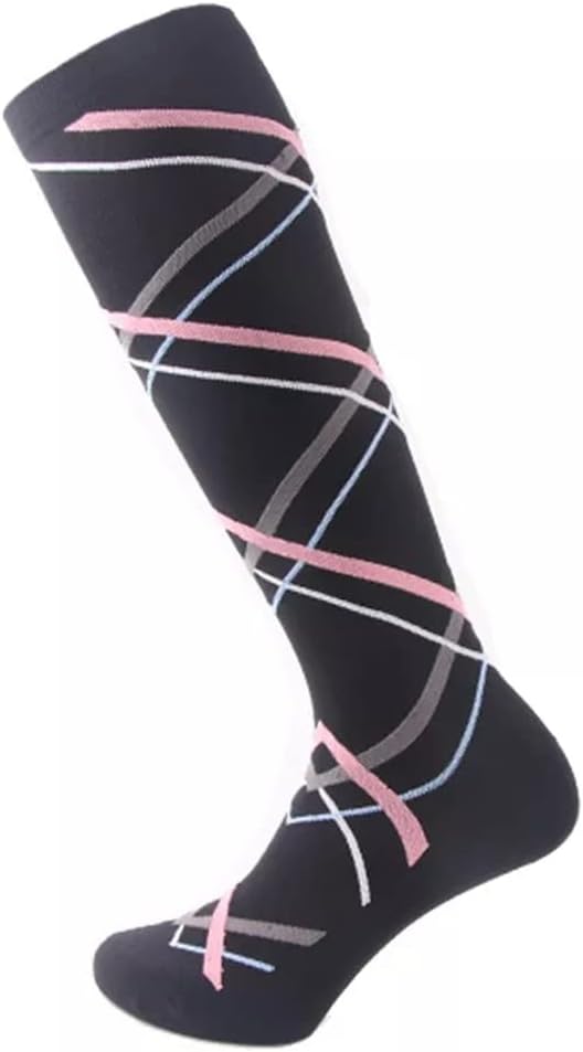 Unisex Pressure Varicose Vein Stocking Compression Golf Socks Knee High Support Stretch Circulation Stockings