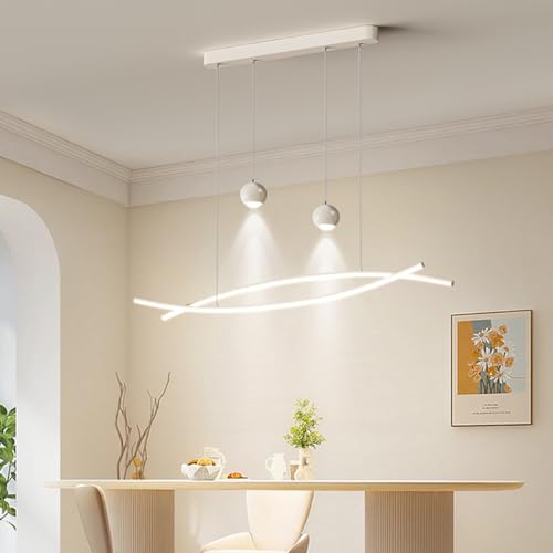 Lámpara colgante LED para cocina comedor y dormitorio LWX con control remoto regulable