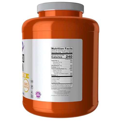 now foods sports nutrition carbo gain powder maltodextrin rapid absorption energy production 8-pound