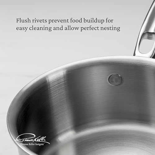 Image of Thomas Keller Insignia by Hestan - Stainless Steel 7 Piece Cookware Set, Induction Cooktop Compatible